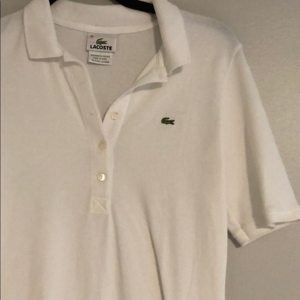 White Lacoste Dress
